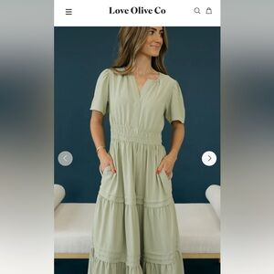 Sage Midi Dress